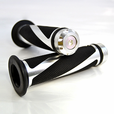 Empuñadura de manillar de motocicleta, accesorio para Kawasaki Z800 Z750 Z900 Z250 ER6N ER6F NINJA 7/8 300 ZX6R ZX9R ZX12R, 400 ", 22mm: Plata