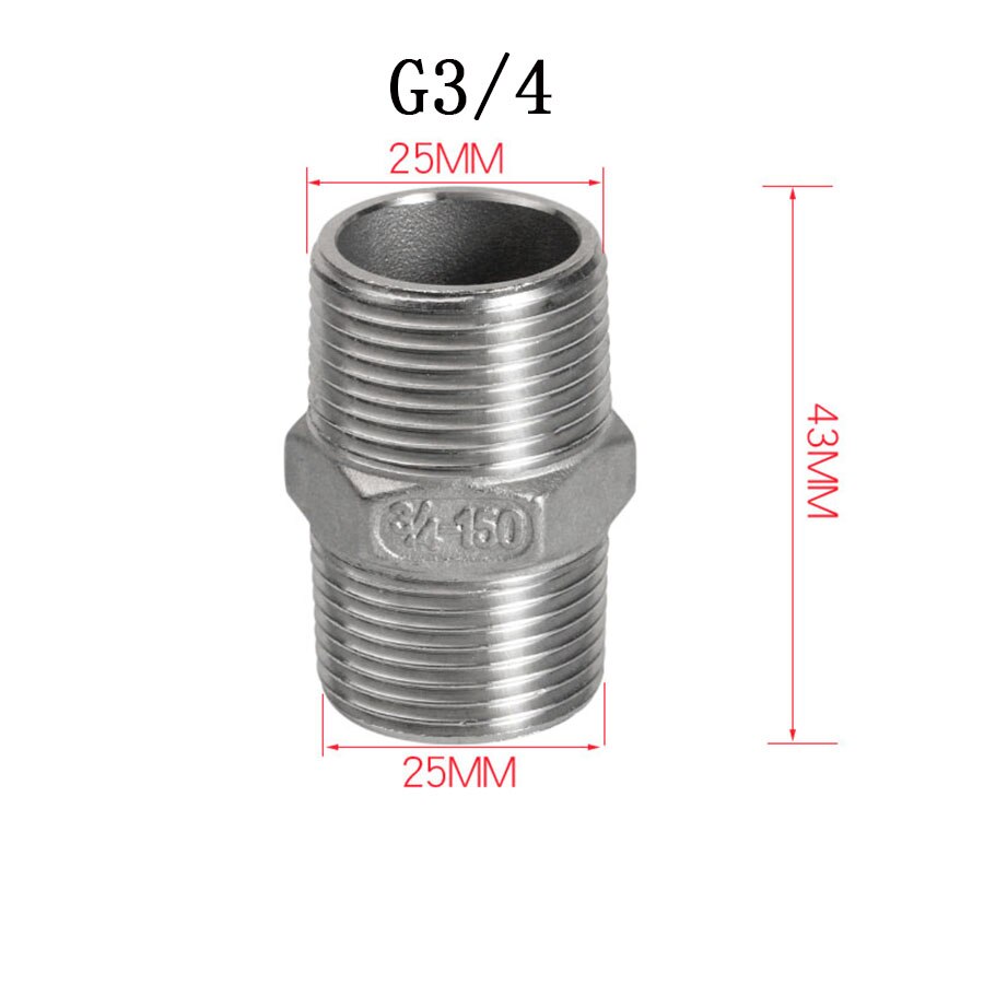 1/2" 3/4" 1 BSP Thread Tee Elbow Docking Hex Nipple Threaded Reducer Pipe Fitting 304 Stainless Steel: Purple 