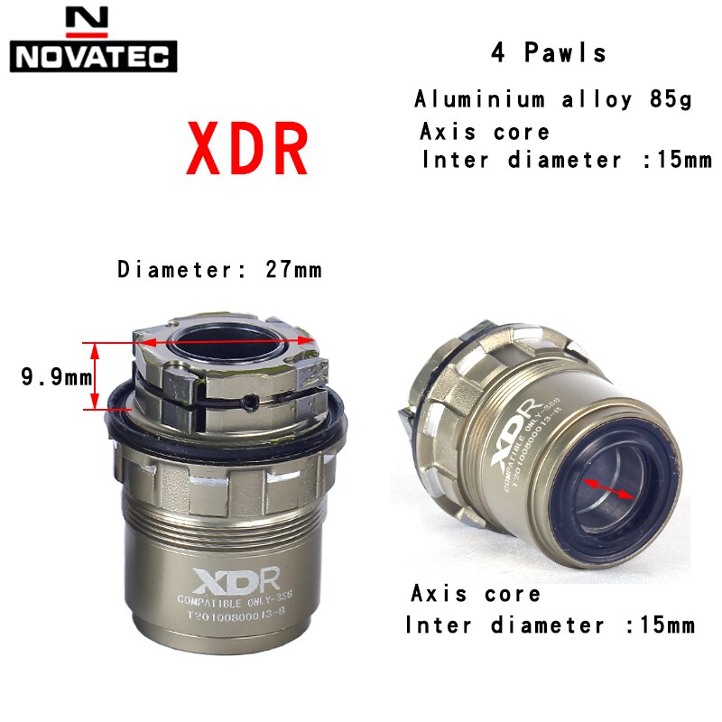 Novatec kassetthus xd xdr aluminiumslegering  al7075 4 pal 11 12 -trinns frinav for  d792sb d792sb d772sb d412sb baknav: Xdr 12s