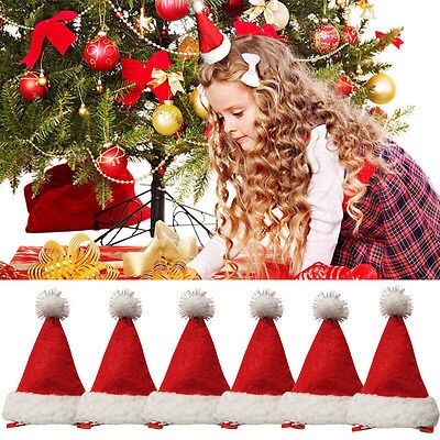 Leuke Kids Kerst Hoed Kerstman Cap Meisje Sneeuwpop Haarspeld Feestelijke Ornament Xmas Party Decor