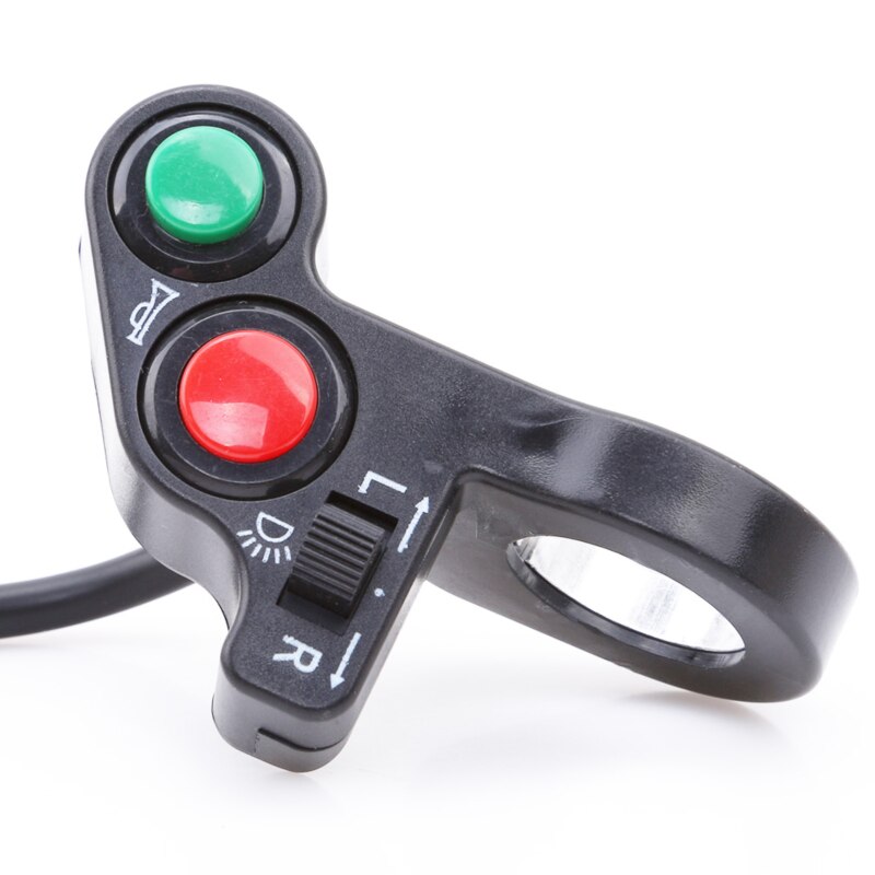 1Pc E-Bike Motorcycle Stuur Schakelaar Assemblage Elektrische Scooter Dirt Bike Richtingaanwijzer Claxon Op Uit Schakelaar