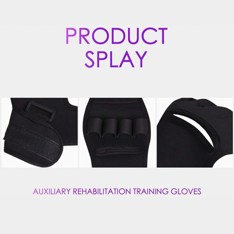 Anti-Spasticity Finger Rehabilitation Auxiliary Gloves Grip Splint Finger Hand Recovery relax Grip Impairment Fixed Hand glove