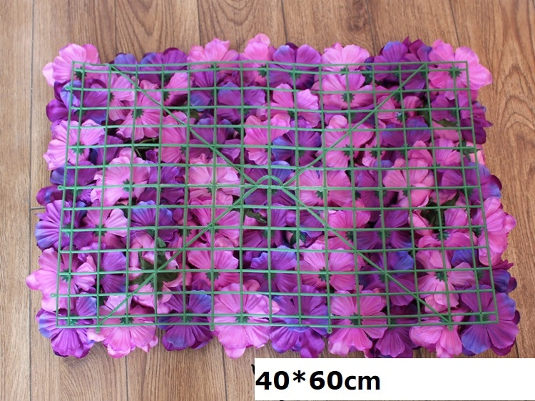 40 x 60cm silke rose blomster væg bryllup dekoration baggrund champagne kunstig blomst blomster væg romantisk bryllup indretning