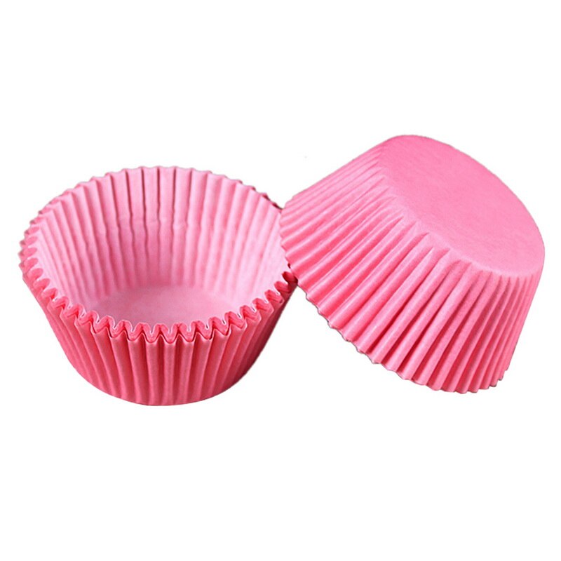 Mini rainbow 100pc cupcake liner bagekop cupcake papir muffin etuier kage æske æggetærter bakke køkken tilbehør værktøj: G183047a