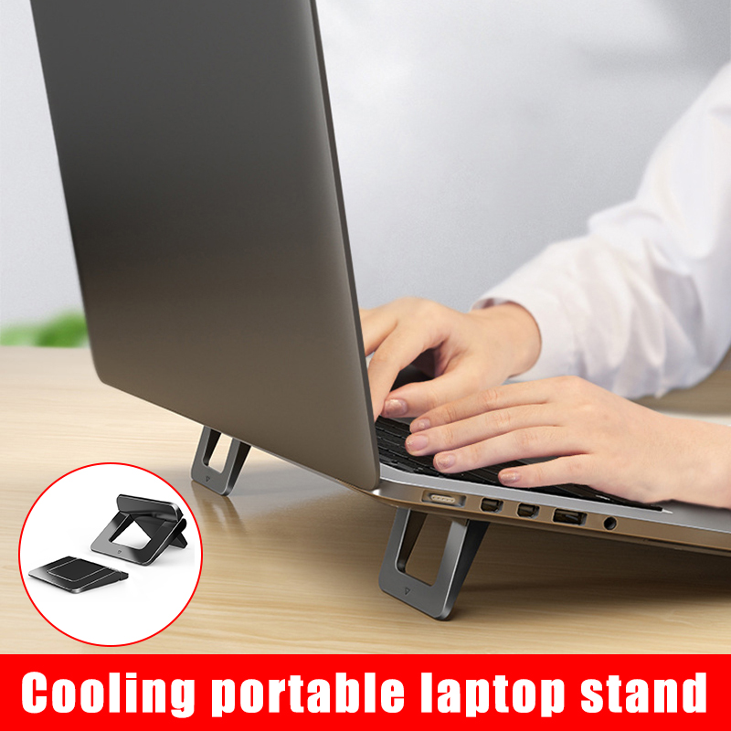 1 Paar Mini Draagbare Onzichtbare Laptop Houder Voor Notebook Verstelbare Desktop Laptop Stand Cooling Stand Voor Bureau Notebook Telefoon