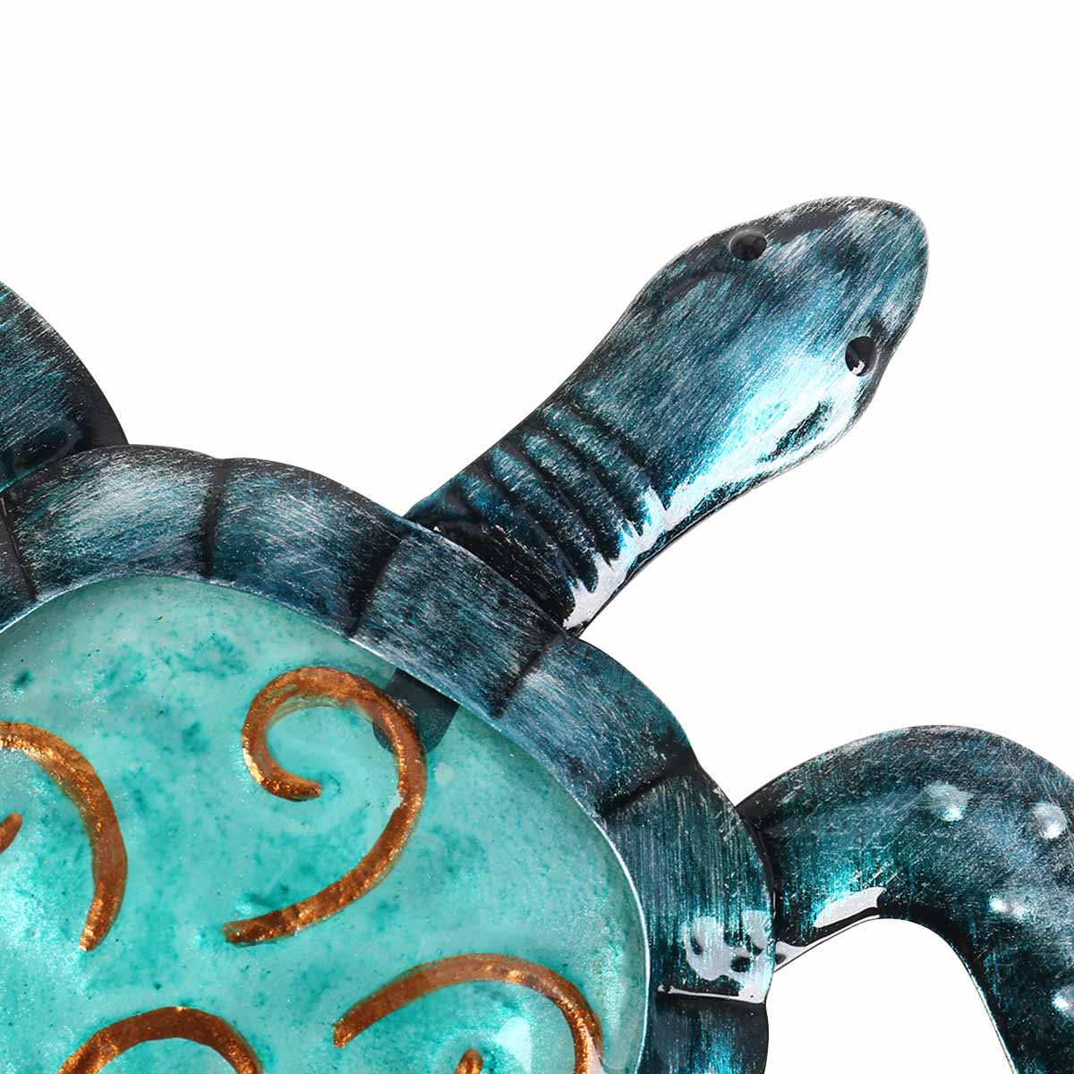 Gancho de pared con forma de tortuga para decoración del hogar, gancho de hierro con forma de Animal para pared, decoración rústica para sala de estar y baño