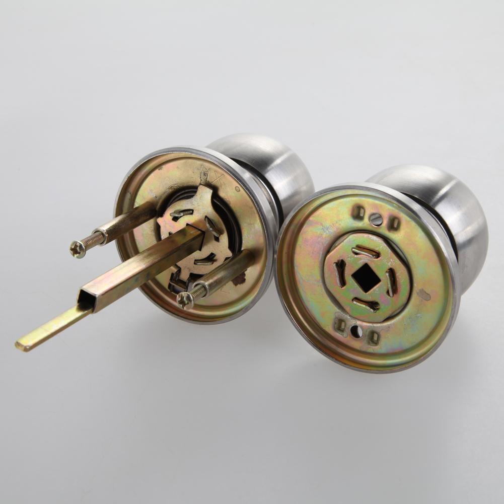 Manija de puerta redonda de rotación inoxidable, cerradura de paso de entrada con llave para el hogar, dormitorios, salas de estar y baños