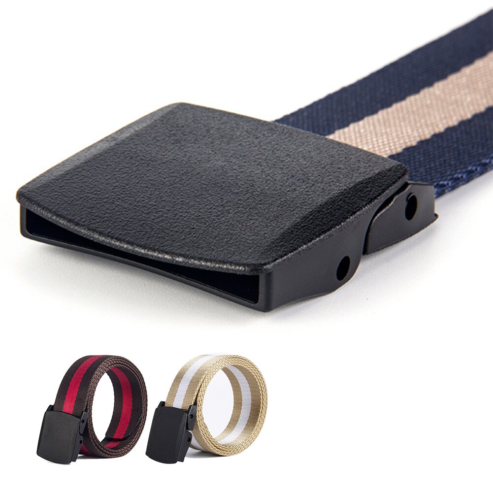 Ceinture tricotée en Nylon pas de ceinture de sécurité en métal
