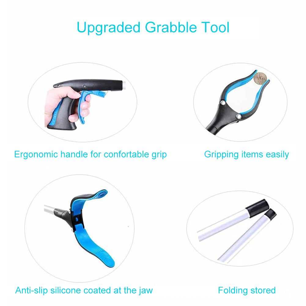 Foldable Litter Reachers Pickers Pick Up Tools Gripper Extender Grabber Picker Collapsible Garbage Pick Up Tool Grabbers