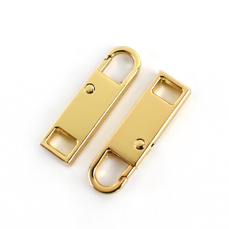 5pz 8.6X30mm 3 #5 #8 #10 # Chiusure Lampo Estrattore cerniera lampo in Metallo Testa Gancio a Molla kit di Riparazione dispositivo di Scorrimento FAI DA TE Cucire Istante Riparazioni Cerniere per il Sacchetto della chiusura lampo: oro