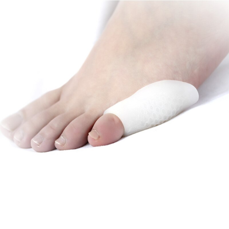 Füße Pflege Ballen Gel Wenig kissen Mantel Zehe Separator Orthesen Erleichtert Hallux Valgus Einlegesohlen Kompression Pad Kleine kappe silikon