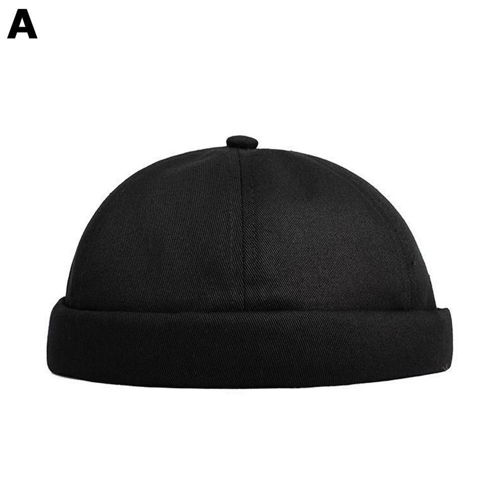 Men Women Retro Dome Melon Brimless Beanie Cap Skullcap Sailor Cotton Mechanic 6 Trendy Color Panels Docker Hat Casua Q2M8: A