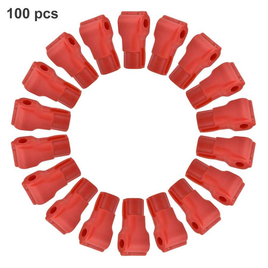Mobile Phone Anti-theft Hook Lock Retail Store Goods Lock Red 100 Pcs