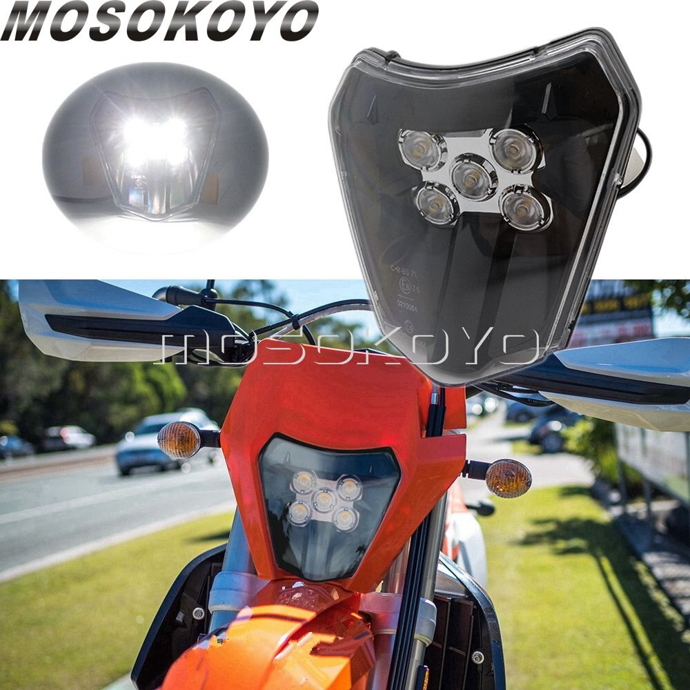 Led -ajovalot enduro dual sport  e8 etuvalo exc xcf xcw te tc  fe 125 250 300 350 450 530 xc- w kuusi päivää