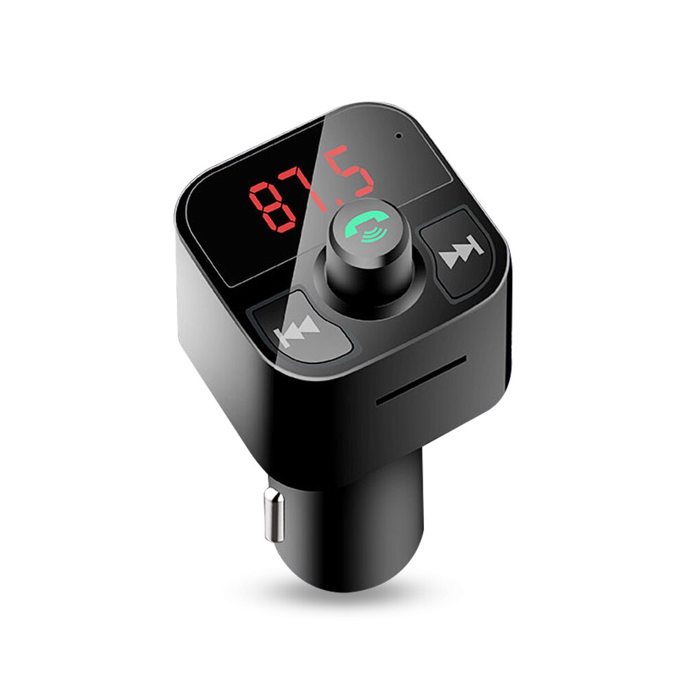 Kebidu auto-kit für  mp3 spieler, freisprecheinrichtung, bluetooth, 5.0 fm sender, dual-usb-autoladegerät, unterstützung für u-disk-musikwiedergabe, fm-modulator: Default Title