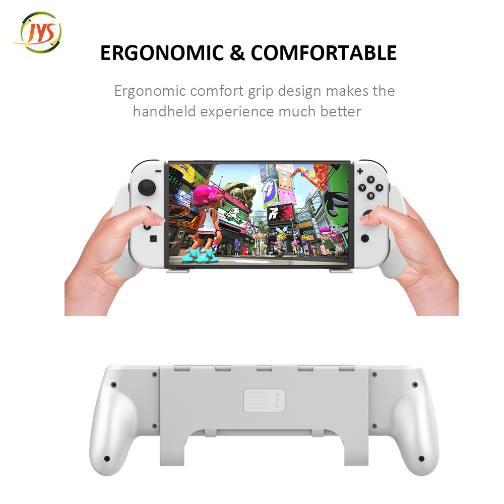 Voor Nintendo Switch Oled Gastheer Beschermende Shell Handvat Grip Case Met Beugel Handgreep Stand Voor Nintendo Switch Accessoires