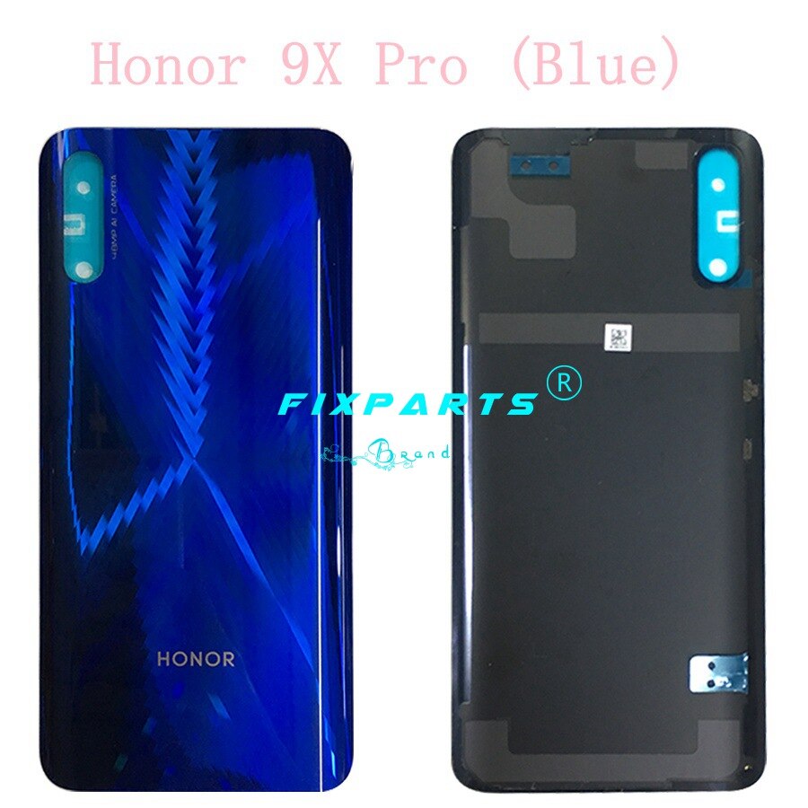 cristal trasero para Huawei Honor 9X, Panel de cubierta de batería para puerta trasera, carcasa de repuesto para Huawei Honor 9X Pro, funda de batería