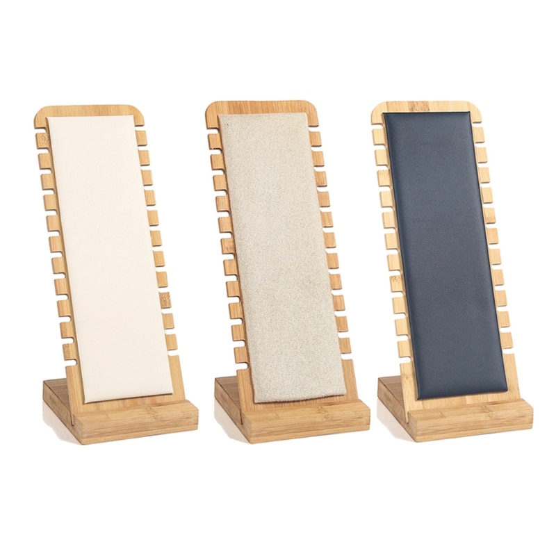 Bamboe Sieraden Display Standaard Ketting Display Stand Houten Meerdere Ketting Schildersezel Showcase Display Houder Voor Kettingen
