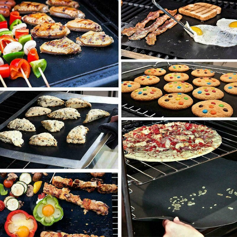 ! Non-stick Bbq Grill Mat Barbecue Grill Pads Koken Bakken Placemat Matten Keuken Accessoires Gadgets Herbruikbare Koffiebrander Gereedschap
