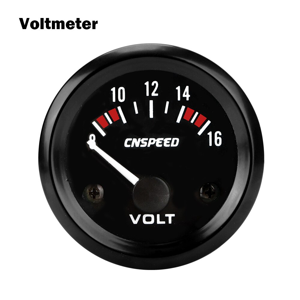 Water Temperature Meter Automobile Vehicle Meter Car Gauge Voltmeter 12V 2" 52mm 0-100PSI Oil Pressure Gauge