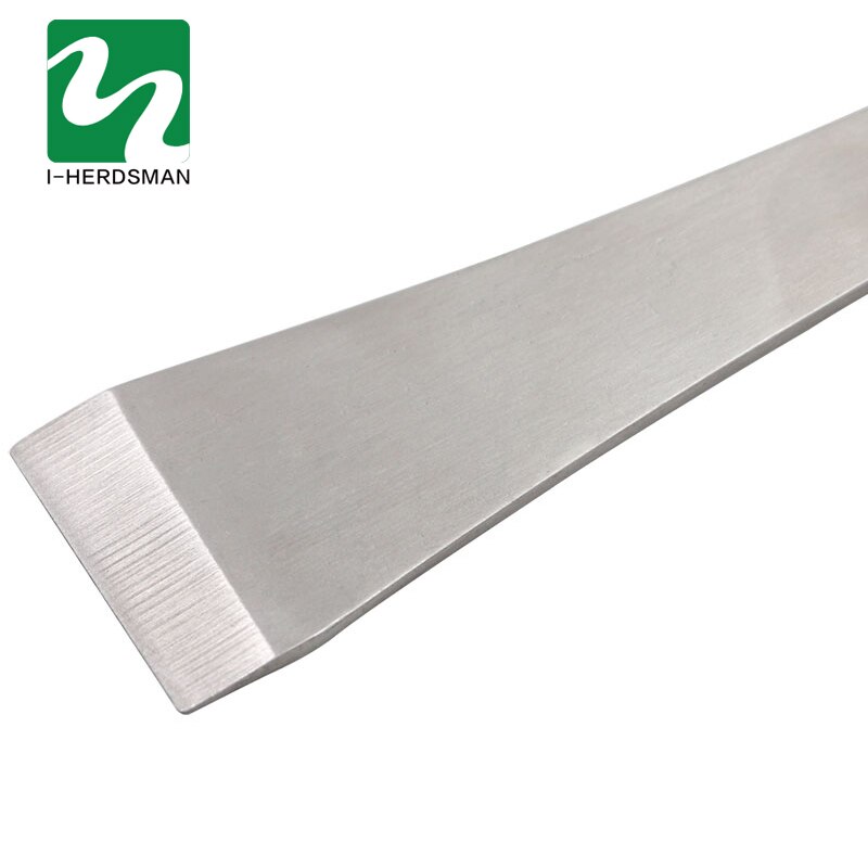 1 Pcs Stainless Steel Bee Hive Honey Scraper J Shape Bee Knife Curved Tail Bee Honey Scraper Beekeeping Tool