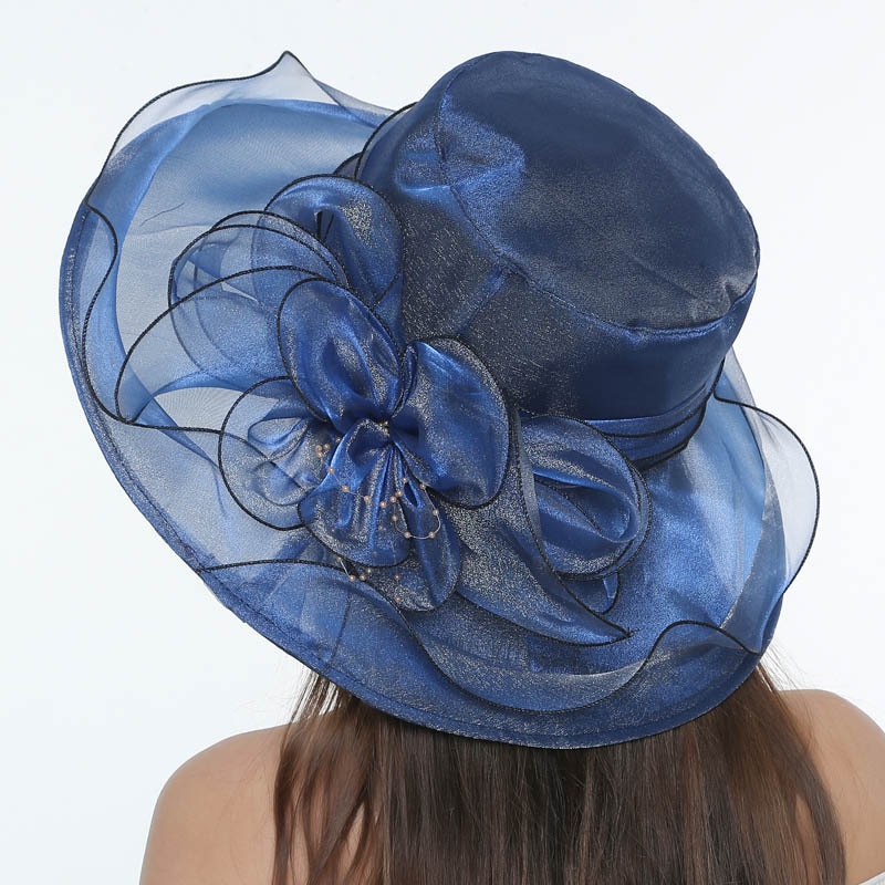 Lady Derby Jurk Kerk Cloche Hoed Boog Emmer Bruiloft Bolhoeden Derby Hoed voor Vrouwen Brede Rand Fedora Formele Kentucky