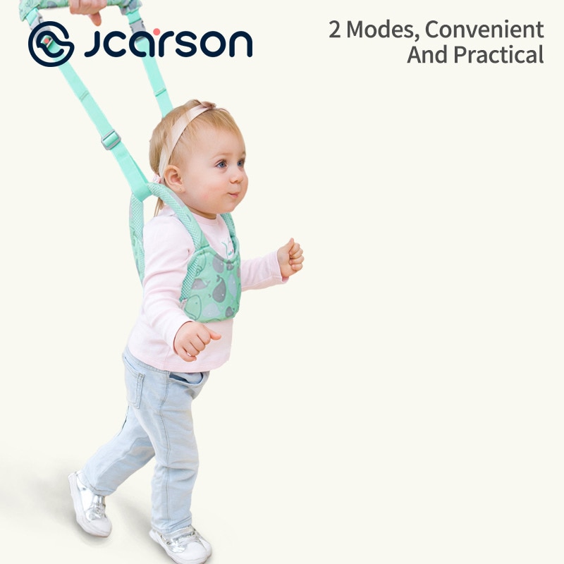 Jcarson mochila de segurança unissex para bebês, arnês para assistente de caminhada, aprendizagem e segurança para crianças