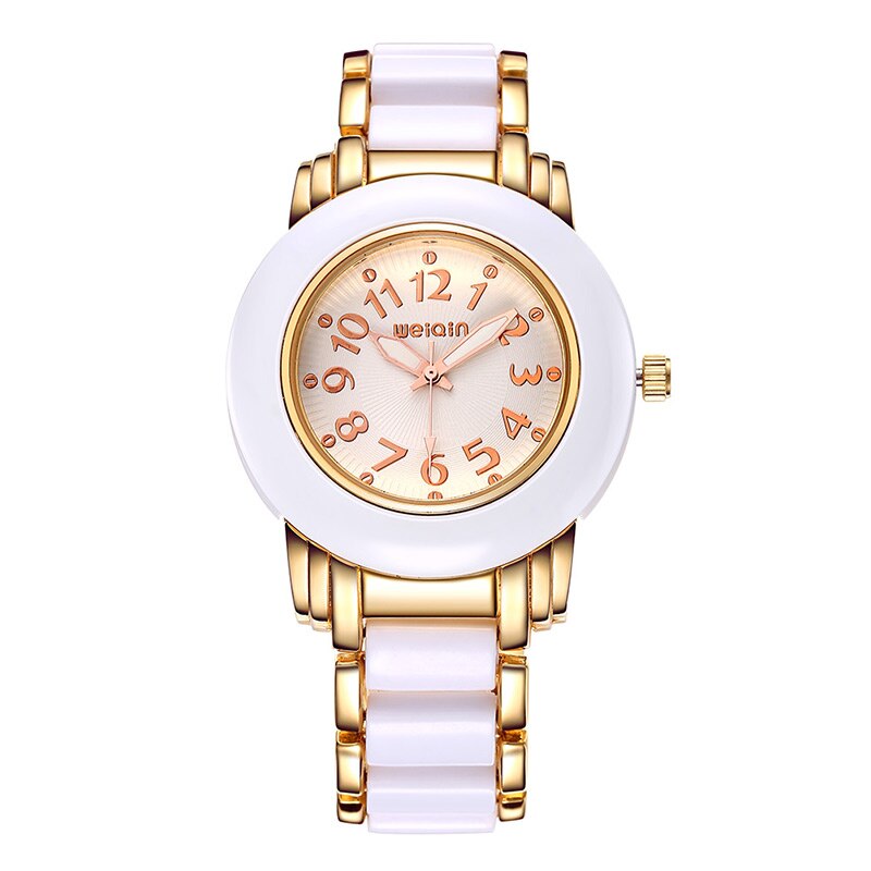 Top Brand Business Dames Horloge Roestvrij Staal Wijzerplaat Waterdicht Quartz Dames Armband Horloge Relogio Feminino
