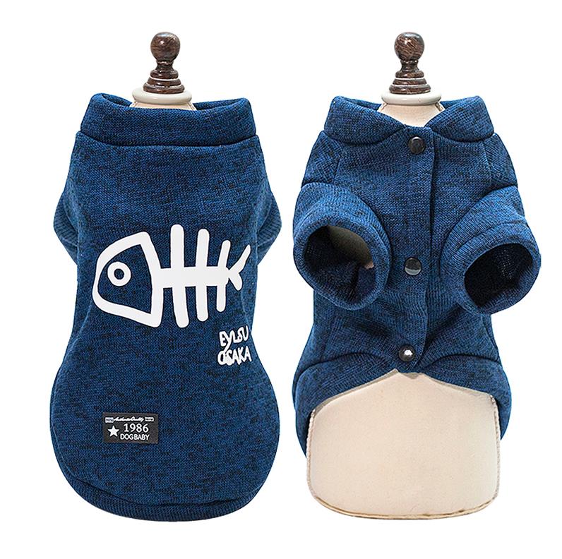 Kat Jassen Jas Kostuums Huisdier Kleding Winter Pet Puppy Dog Kleding Hoodies Voor Small Medium Honden Katten Kitten Outfits Kleding: blue / M
