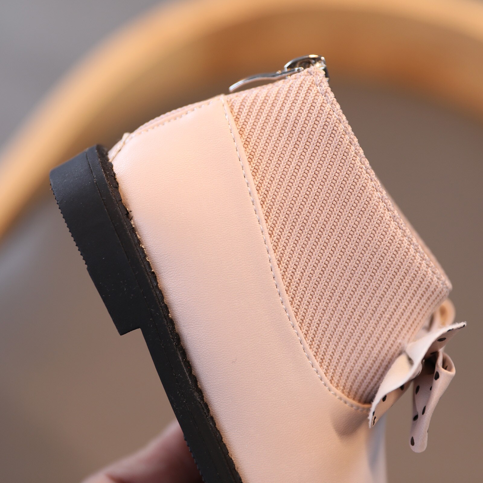 Kleinkind freundlicher Baby Mädchen Winter Plüsch Flache Stiefel Mädchen der Kurz Bowknot lässig Wasserdichte Schuhe Mädchen Kurze Knöchel stiefel