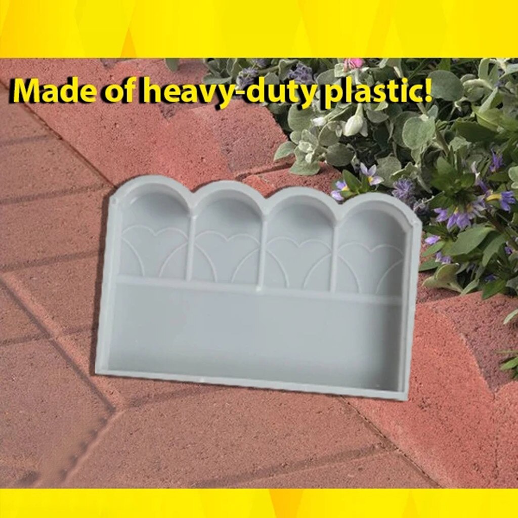 Brick Edgings Block Mold Garden Fencing Flowerbed Mould Decor