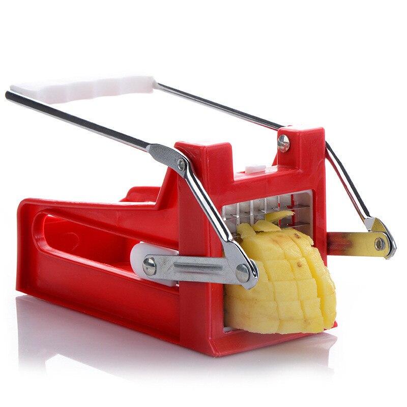 DIY Haushalts Manuellen Edelstahl Kartoffelschneider Hack Französisch Frites Schneider Gemüseschneider Slicer Chopper Dicer 2 Klingen