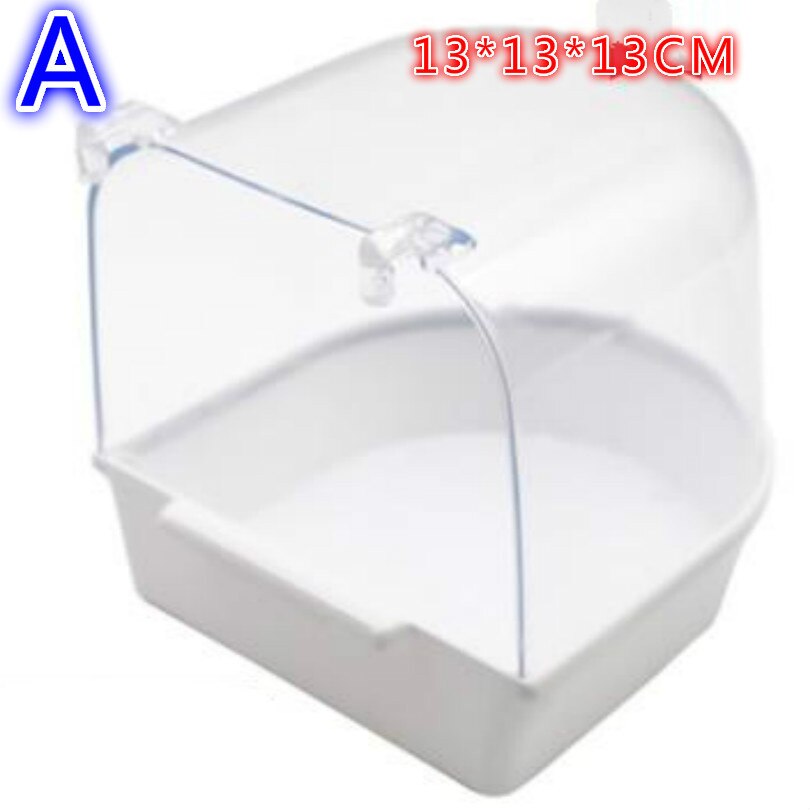 WHITE transparent bird bath birdbath bird baths birds accessoires