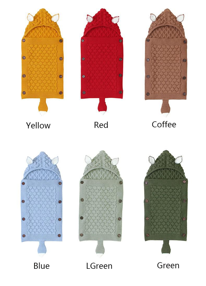 Baby Sleep Sack Winter Inbakeren Sack Peuter Jongens Meisjes Slaapzakken Leuke Candy Kleuren Baby Deken Envolope Voor Pasgeboren 0-6M: Red