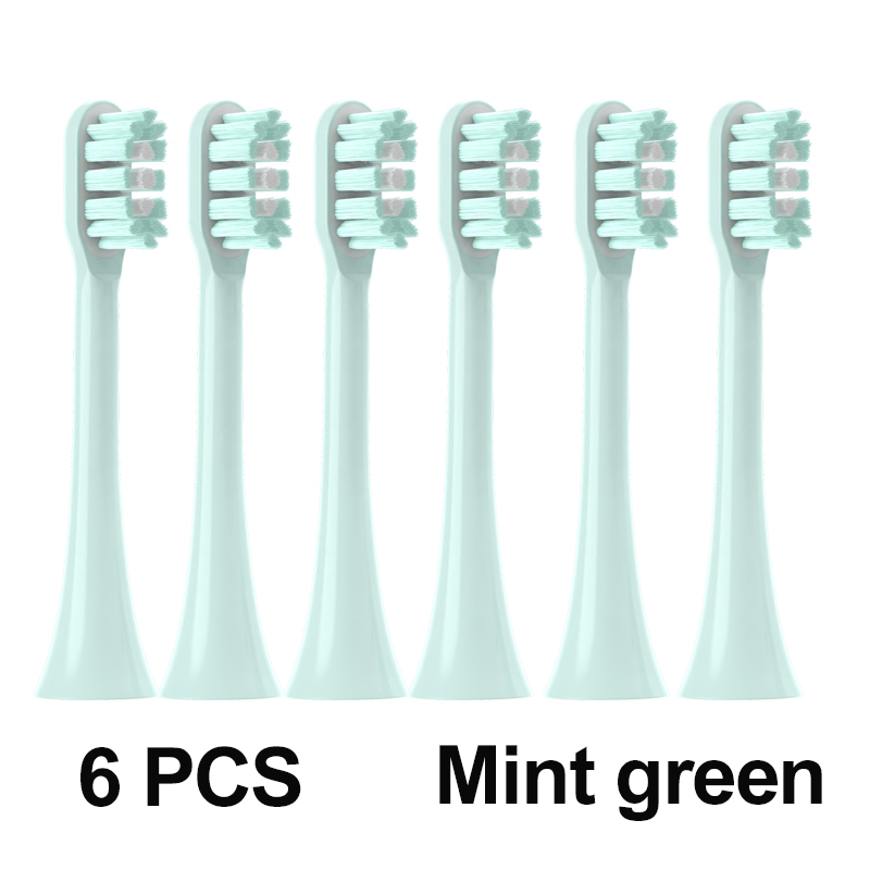 Replacement Toothbrush Heads For SOOCAS All Series X3U/X3pro/X3S/D5/D2 Sonic Electric Toothbrush Soft Bristle Nozzle: army green