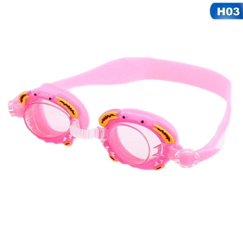 Dier Leuke Verstelbare Kinderen Kids Waterdichte Siliconen Anti Fog Uv Shield Zwemmen Glazen Goggles Eyewear Brillen: H03