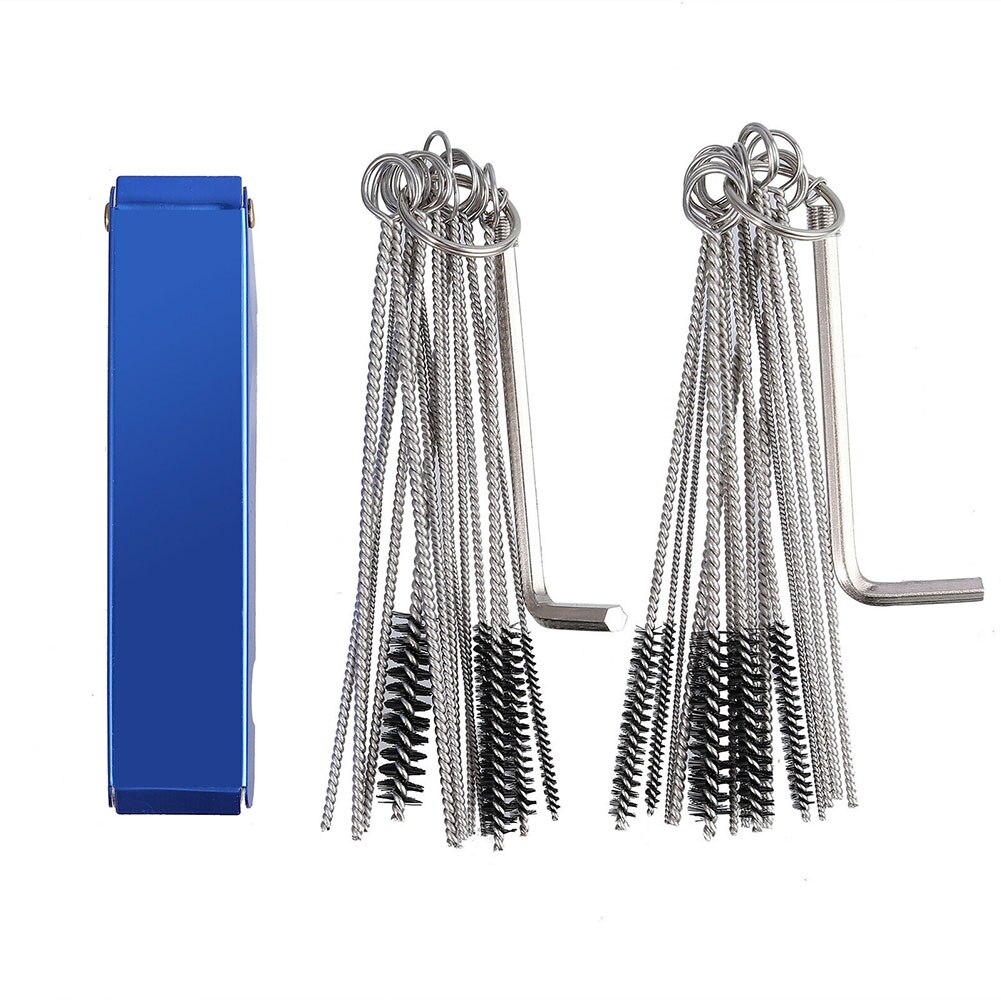 Motor de cepillo de alambre para coche, herramienta de limpieza fácil de limpiar, piezas de acero inoxidable, Kit de limpieza de carburador, accesorios reutilizables, eliminación de chorro de suciedad