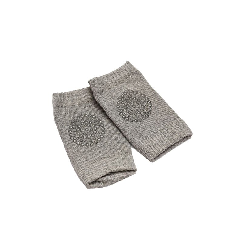 1 Pair of Baby Knee Pads, Children's Safety Crawling Elbow Pads, Baby Walkers, Baby Legs, Warm Knee Protectors, Baby Knee Pads: 1 pair - Light Grey