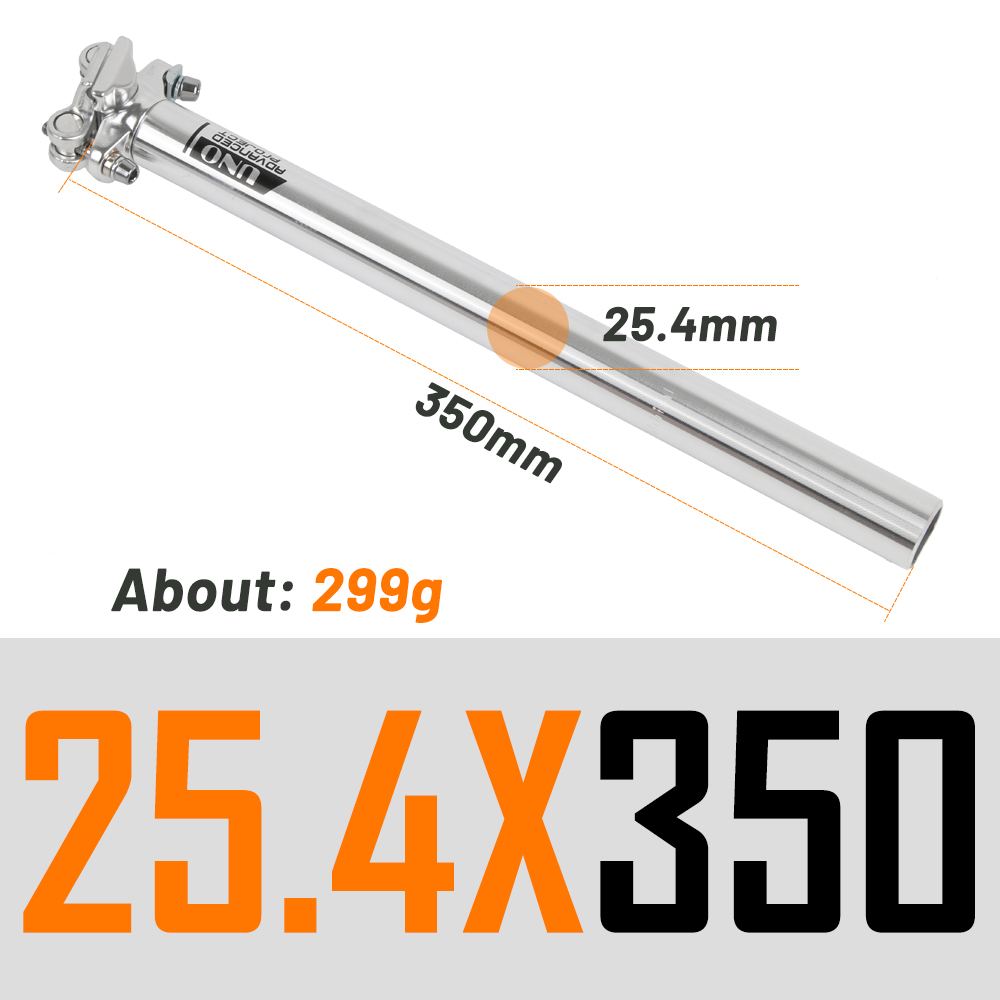 Uno Mtb Road Zadelpen 25.4/27.2/30.9/31.6mmx35 0/400Mm Mountainbike Aluminium Seat buis Fiets Onderdelen