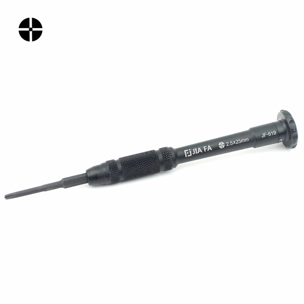 JIAFA JF-619-2.5 Hollow Cross Tip 2.5 x 25mm Repair Middle Bezel Screwdriver for iPhone