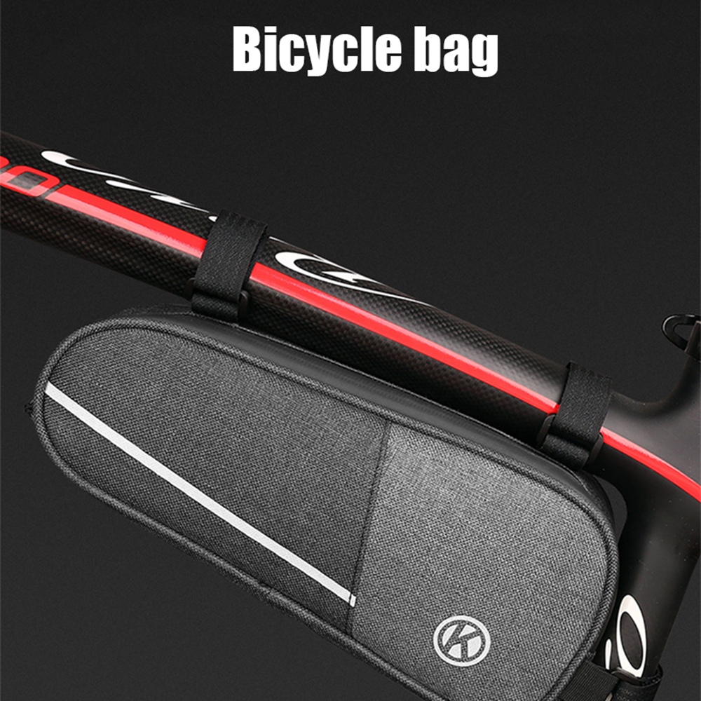 Bolsa para tubo superior de bicicleta, bolsa de armazenamento de quadro de bicicleta, resistente à água, bolsa triangular, acessórios de bicicleta, bolsa para bicicleta de estrada e mtb