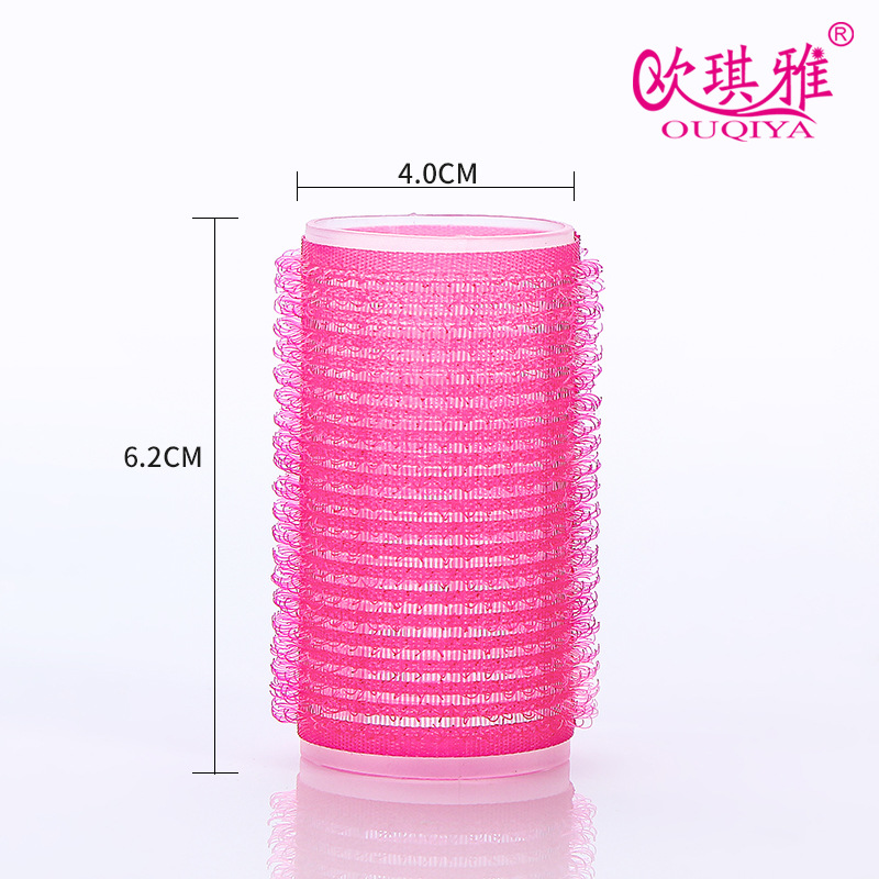 6 Stuks Haar Roller Set Rollers Heatless Haarkrulspelden Geen Warmte Haar Pony Volume zelfklevende Kappers Styling tool: Licht Groen