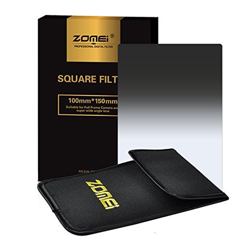Filtro cuadrado GND de densidad neutra Gradual ZOMEI, 150mm x 100mm, ND2 + 4 + 8 + 16 para Cokin Z Series Cokin Z Lee