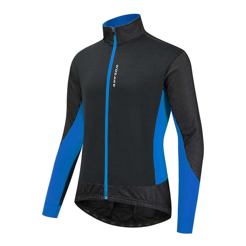 WOSAWE-Chaqueta de invierno para hombre, forro polar de manga larga, reflectante, antideslizante, cálida y a prueba de viento, para montar en bicicleta de montaña: BL276L / XXXL