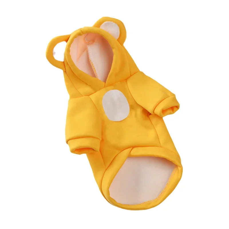 Leuke Haarloze Kat Kleding Winter Huisdier Kostuums voor Katten Kitten Sphynx Hoodie Trui mascotas Outfits Hondenkleding katten kleding: XL / YELLOW