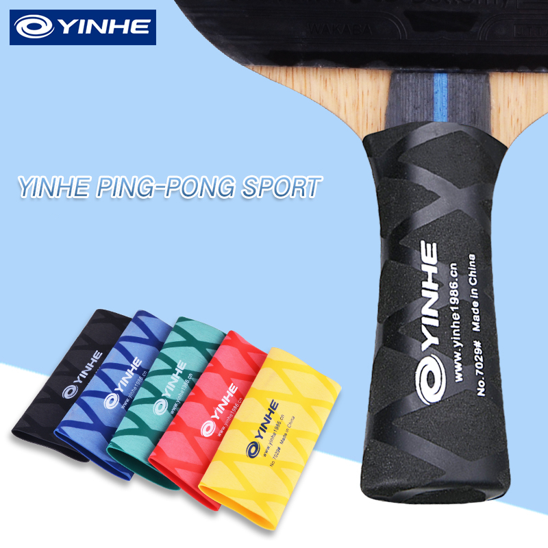 YINHE-Cinta de mango para raqueta de tenis de mesa, juego de ping pong Termocontraíble, empuñaduras de murciélago, banda para el sudor, n. ° 7029, 2 unidades