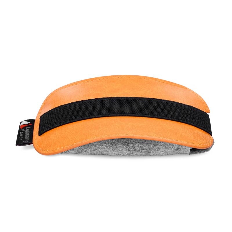 Orange PU Leather Felt Mouse Pouch Travel Carry Case Dust Cover Mice Storage Bag for Apple Magic Mouse 2 Kit