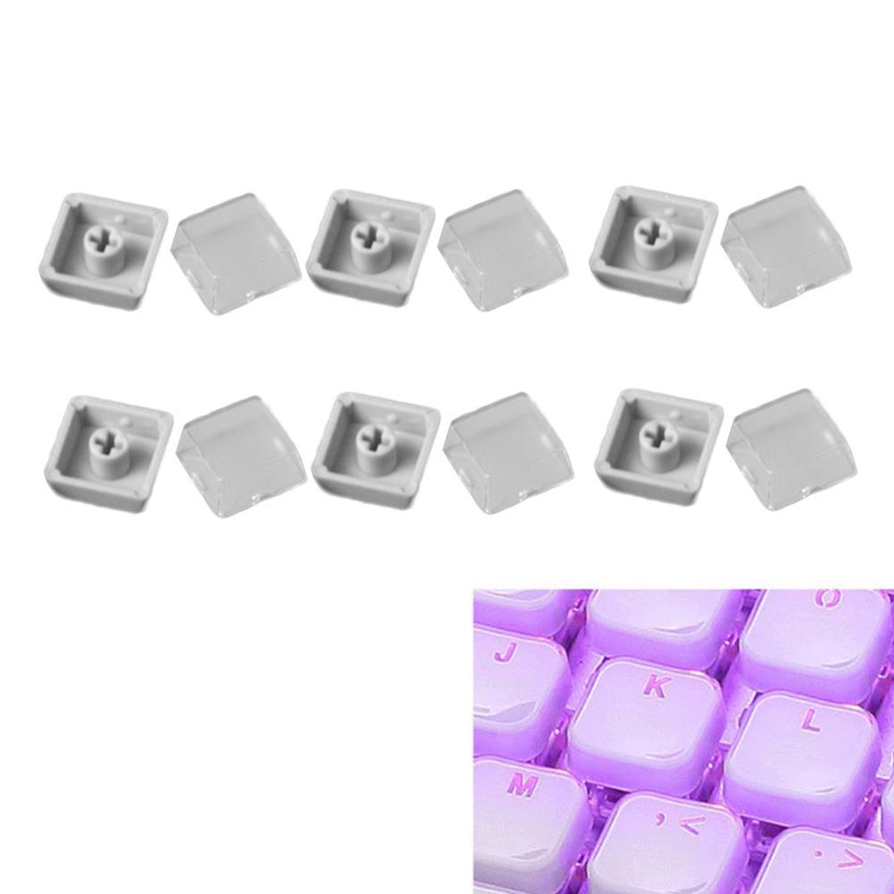 10/Pcs Transparant Keycaps Double-Layer Keycaps Verwijderbare Papier Clips Custom Mx Schakelaar Relegendable Keycap Shell Bescherming