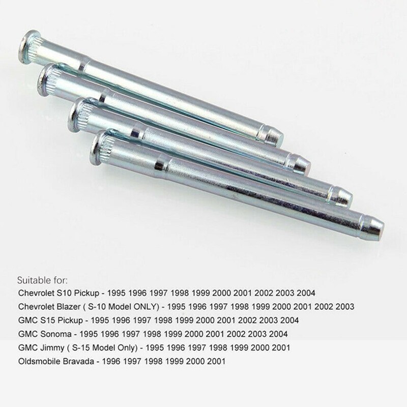 Door Hinge Roller Pin Door Hinge Pin and Bushing Repair Kits (4 Pins 2 Door) for Chevy GMC Fullsize Truck SUV 1988-2002