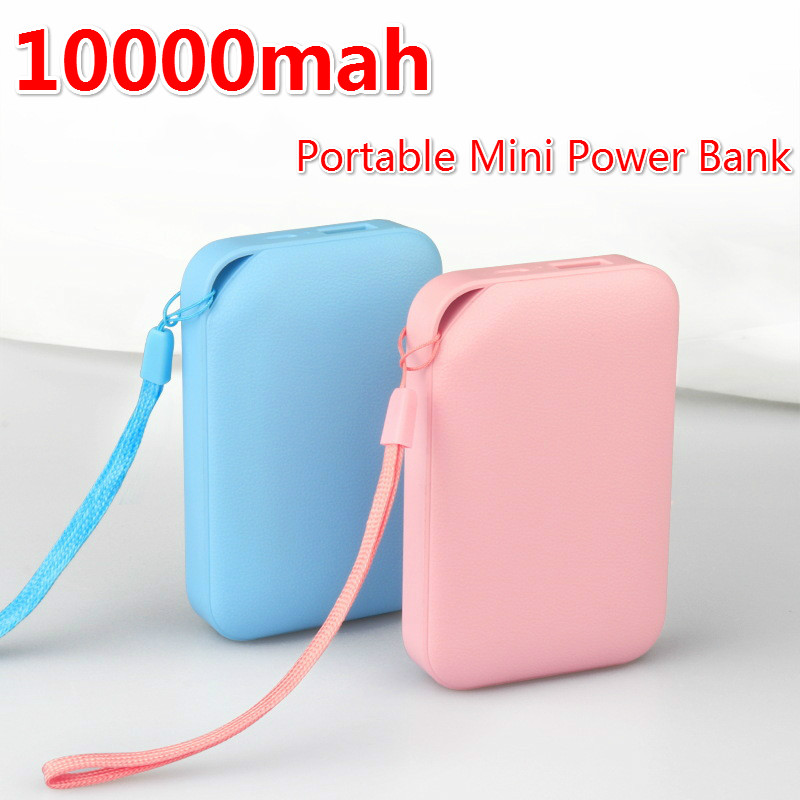 Power Bank 10000 Mah Grote Capaciteit Draagbare Oplader Externe Batterij Klein Formaat Powerbank Voor Smartphone Iphone Xiaomi
